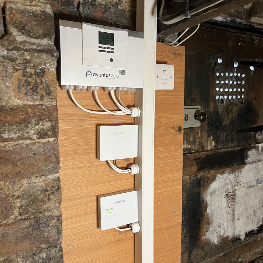 Heating control system installation for renewable energy system in Scotland by Aventus Eco